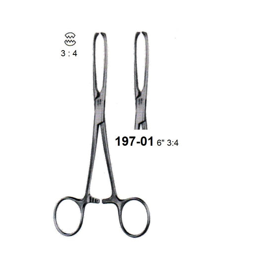 ALLIS TISSUE FORCEPS 3 : 4 TEETH 197-01