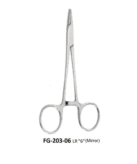 HALSEY NEEDLE HOLDER  (Large Rings) FG-203-06 LR (Mirror)