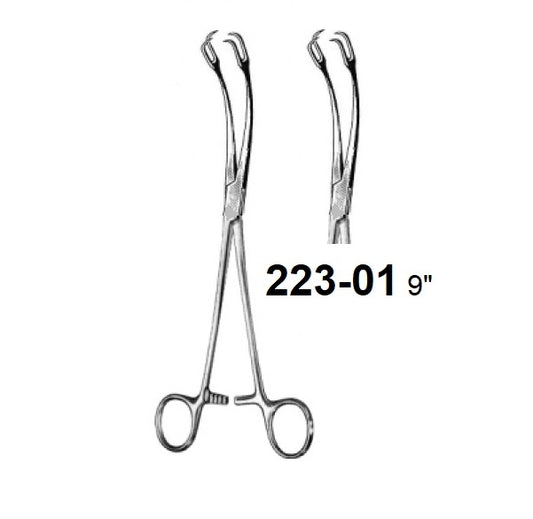 SCHROEDER VULSELLUM FORCEPS HALF-CURVED 223-01