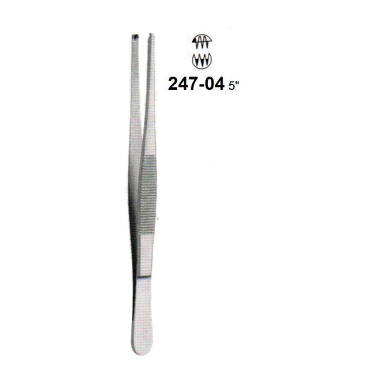 TISSUE FORCEPS, 3x4 TEETH 247-04