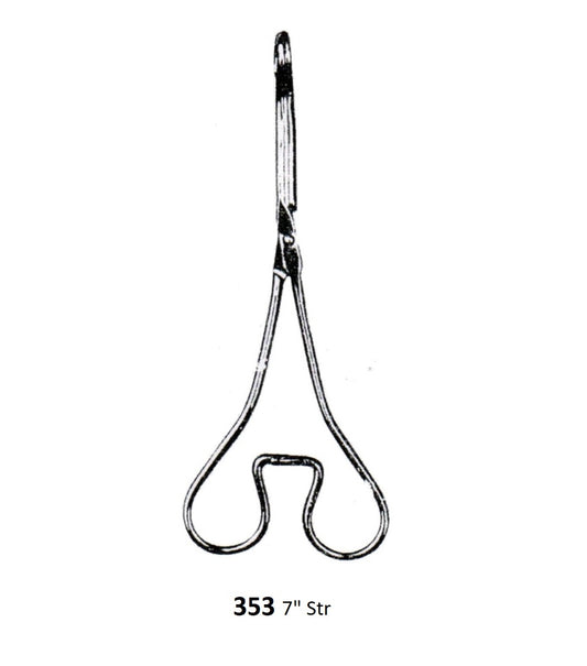 SPONGE HOLDING FORCEPS STRAIGHT WIRE-FORM C.P 353