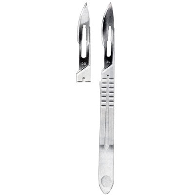 Sterile Scalpels With Solid Plastic Handle