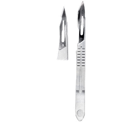 Sterile Scalpels With Solid Plastic Handle